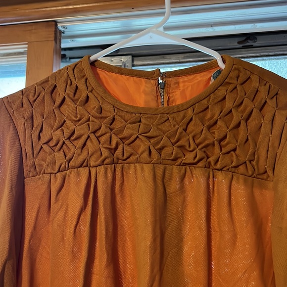 Vintage Sears Roebuck Golden Yellow MIDI Dress - Picture 2 of 6